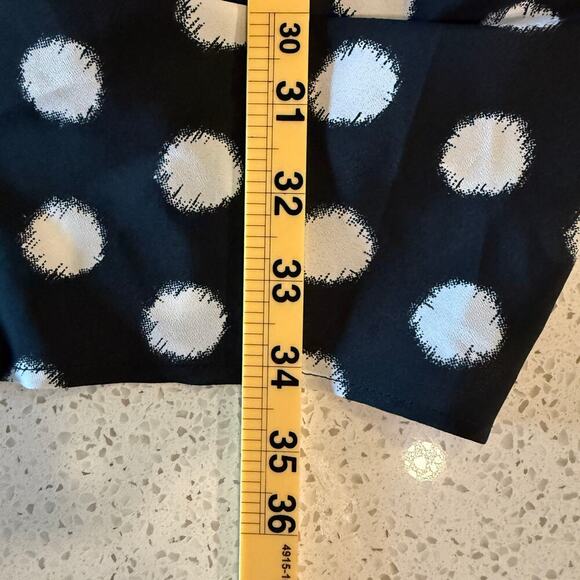 Michael Kors Black White Polka Dot Sleeveless Shirt Mini Dress 6 Pinup Designer - Picture 8 of 8